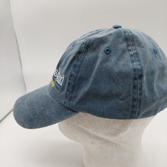 Harbour Island Tampa Bay Hat Blue Yellow Strap Back Embroidered - Picture 2 of 7